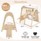 Wooden 8 in 1 Indoor Playground with Swing Climbing Wall and Slide